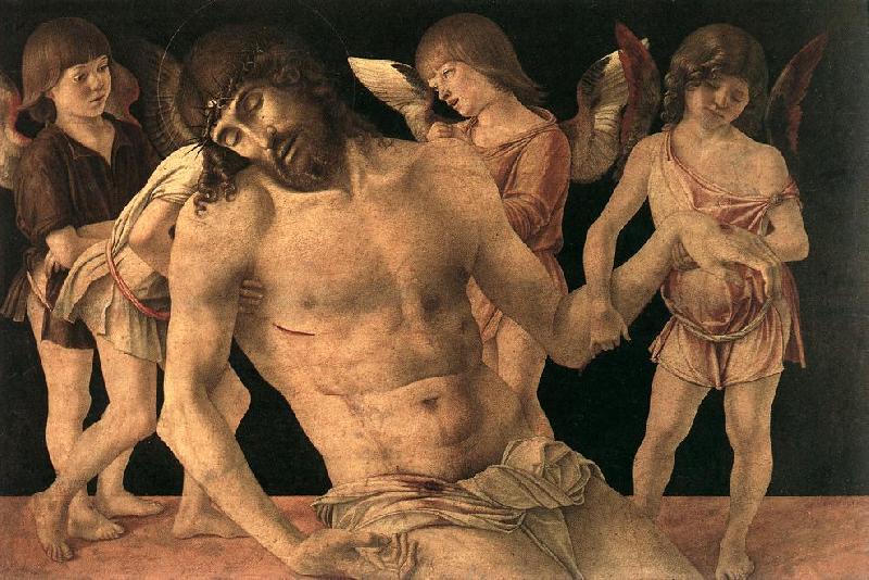 BELLINI, Giovanni Dead Christ Supported by Angels (Pieta)   3659